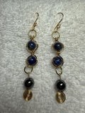 P29: Gemstones with wirework earrings