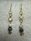 PPIKO 03: Gemstones wirework earrings