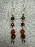 PPIKO 08: Gemstones with wirework earrings