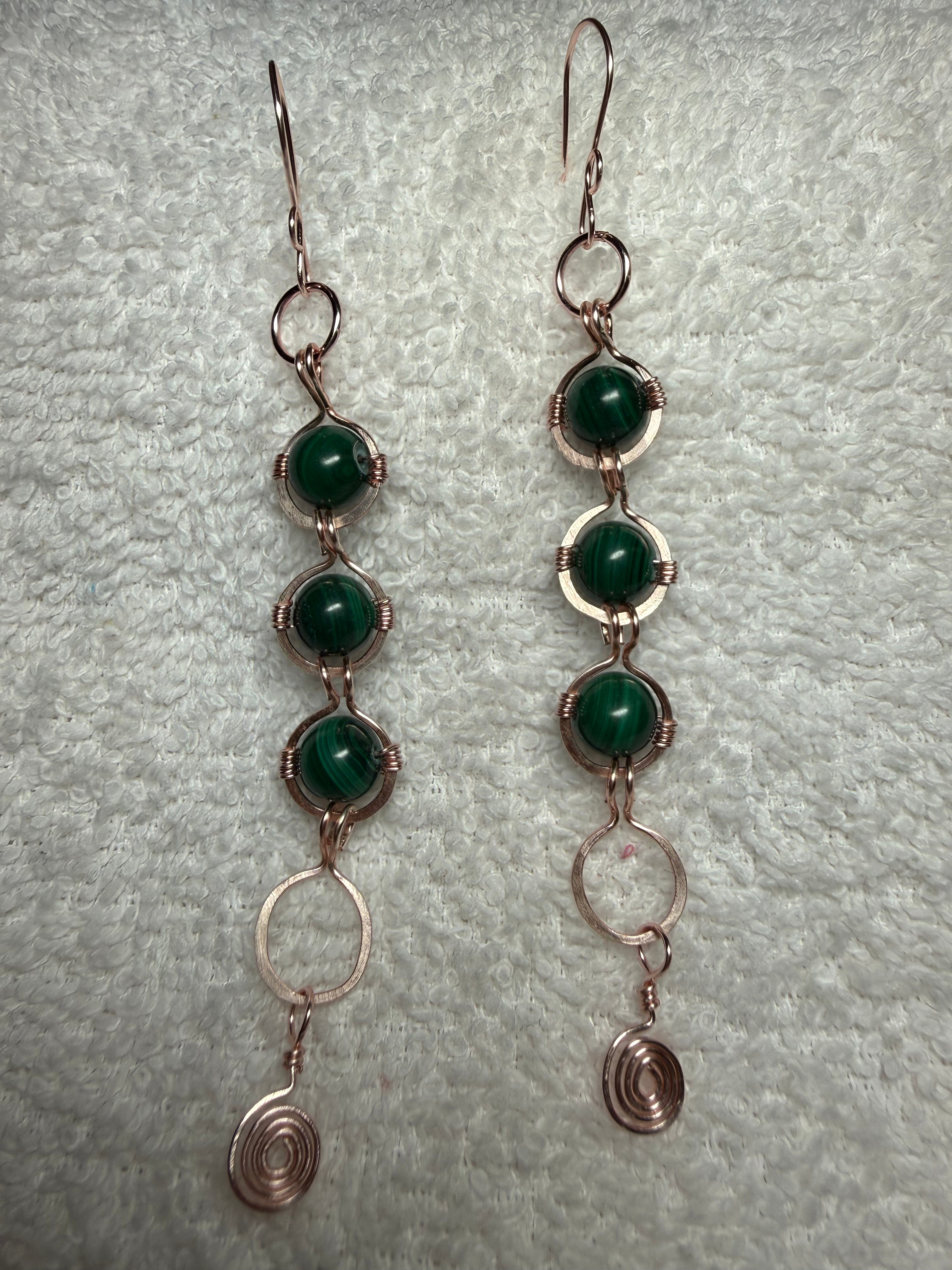 PPIKO 37: Gemstones with wirework earrings