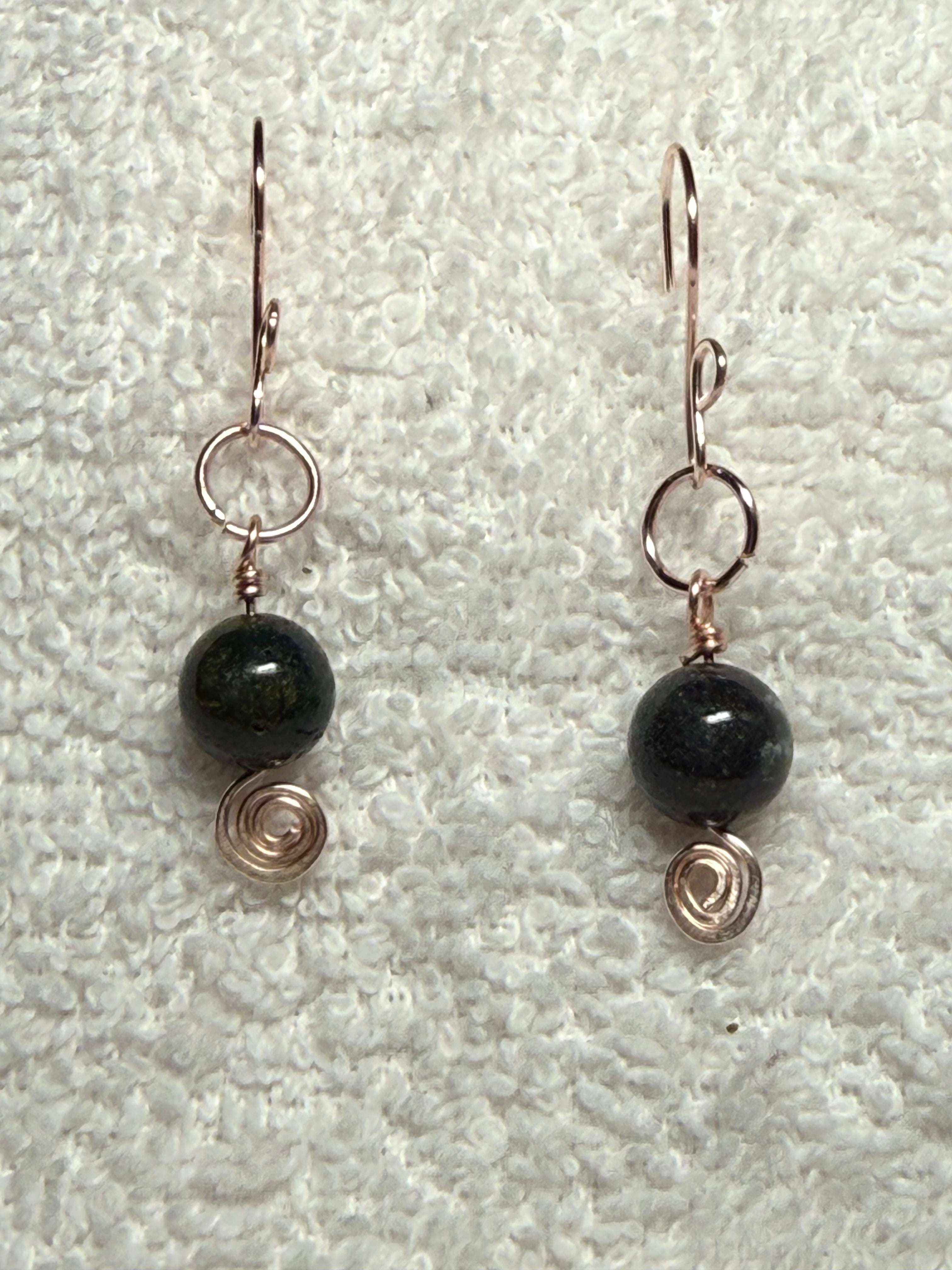 P2: Gemstones with wirework earrings