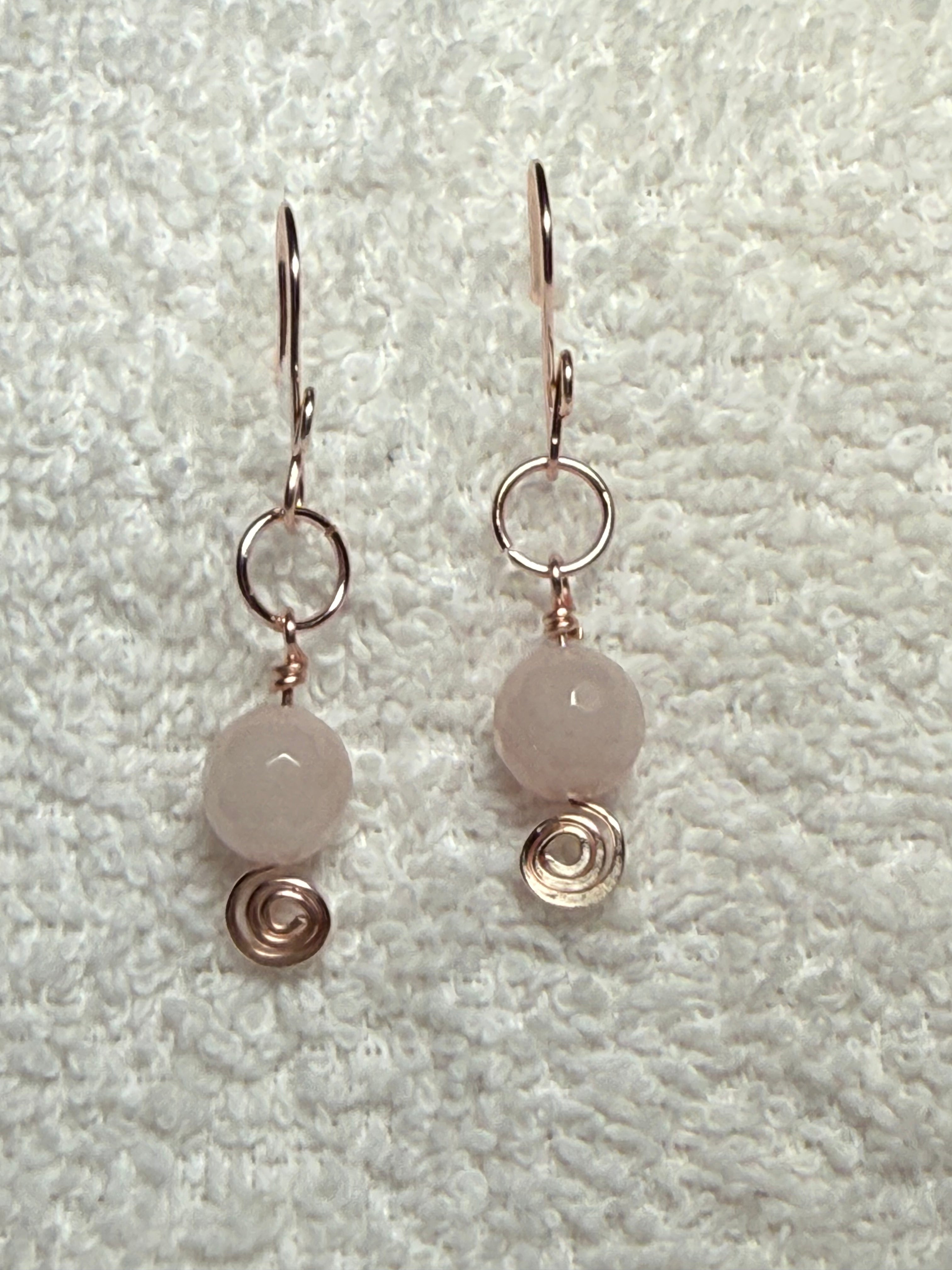 P5: Gemstones with wirework earrings