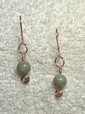 P6: Gemstones with wirework earrings