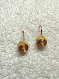Piko 01: Gemstone wirework earrings