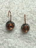 Piko 02: Gemstones wirework earrings