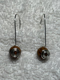 Piko 11: Gemstone wirework earrings
