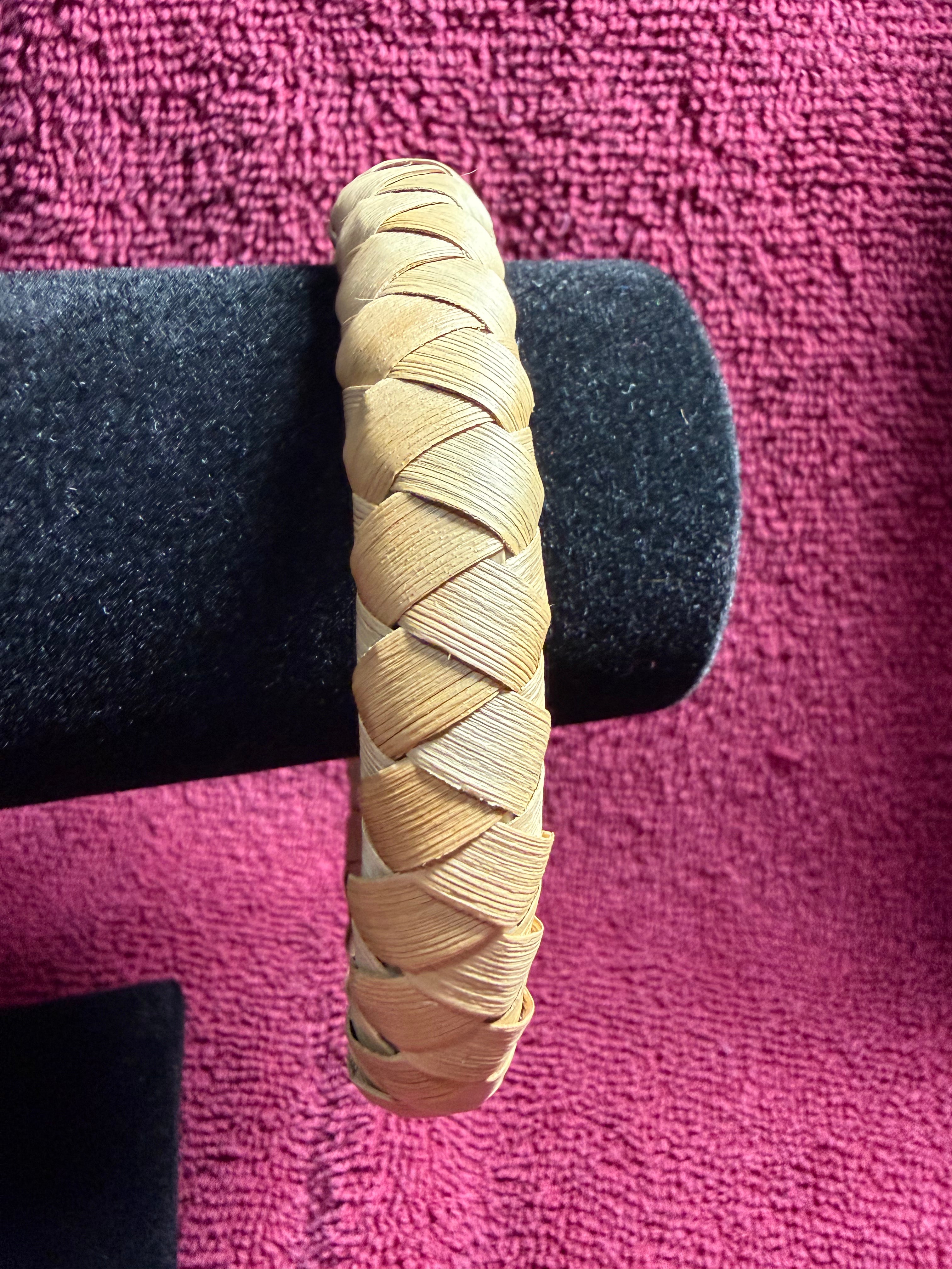 RB 05: 4 plait raufara barrel bracelet